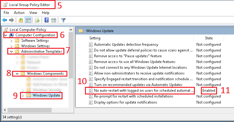 Disable Restart After Updates - Image 2