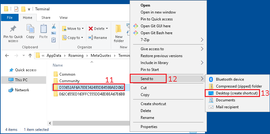 Create Shortcut to Data Folder - Image 5