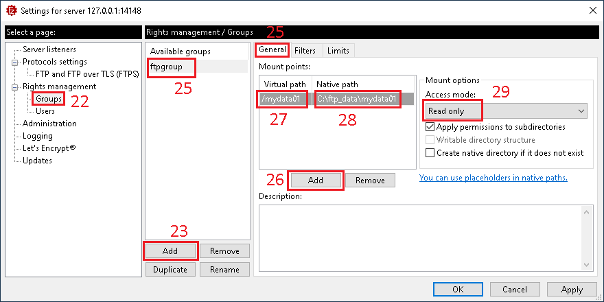 Configure FileZilla Server - Image 10
