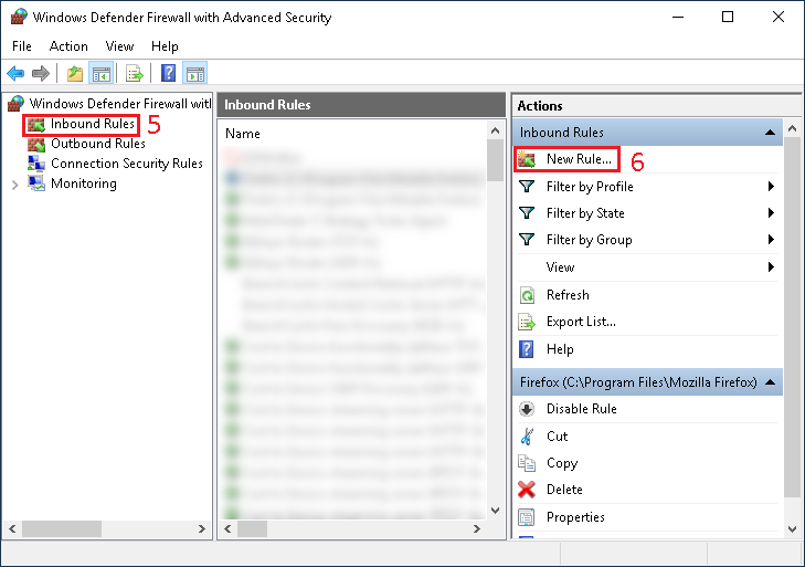 Configure Windows Firewall for FTP - Image 02