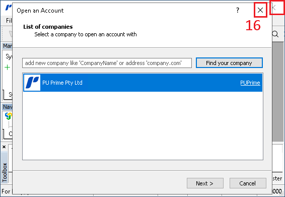 Installation de MetaTrader - Image 7