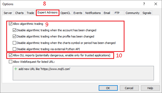 Configurer le terminal MetaTrader5 - Image 4