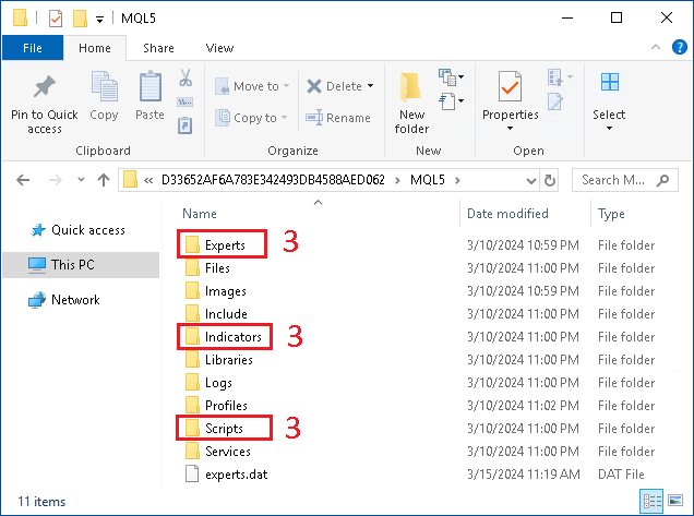 Dossier de données MetaTrader - Image 3