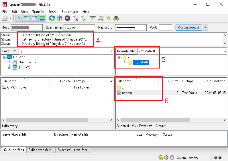 Connectez-vous au serveur FTP - Image 02