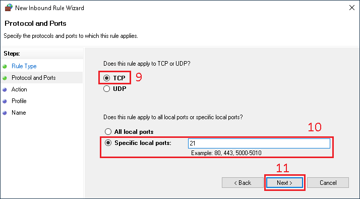 Configurer le pare-feu Windows pour FTP - Image 04
